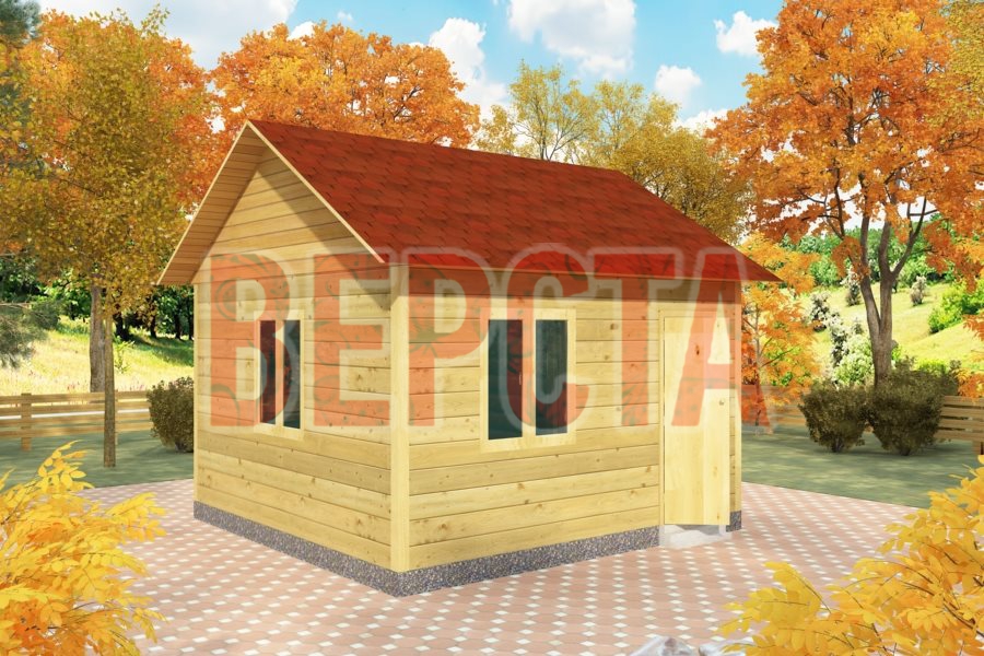 Маленький садовый домик ДСБ1 (4x4 метра)